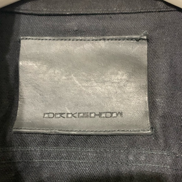 🔥 Rick Owens DRKSHDW Shirt Jacket Black Denim Medium - Picture 6 of 8